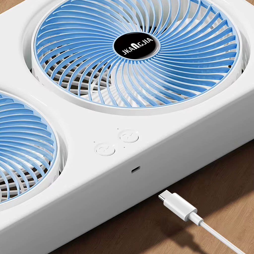 Вентилятор настольный F105 Dual-Fan Design, Зеленый - № 5 Вентилятор настольный F105 Dual-Fan Design, Зеленый - № 5