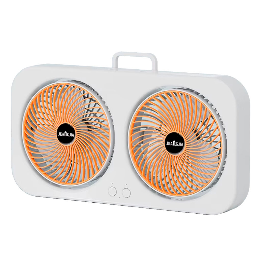 Вентилятор настольный F105 Dual-Fan Design, Желтый - № 1 Вентилятор настольный F105 Dual-Fan Design, Желтый - № 1