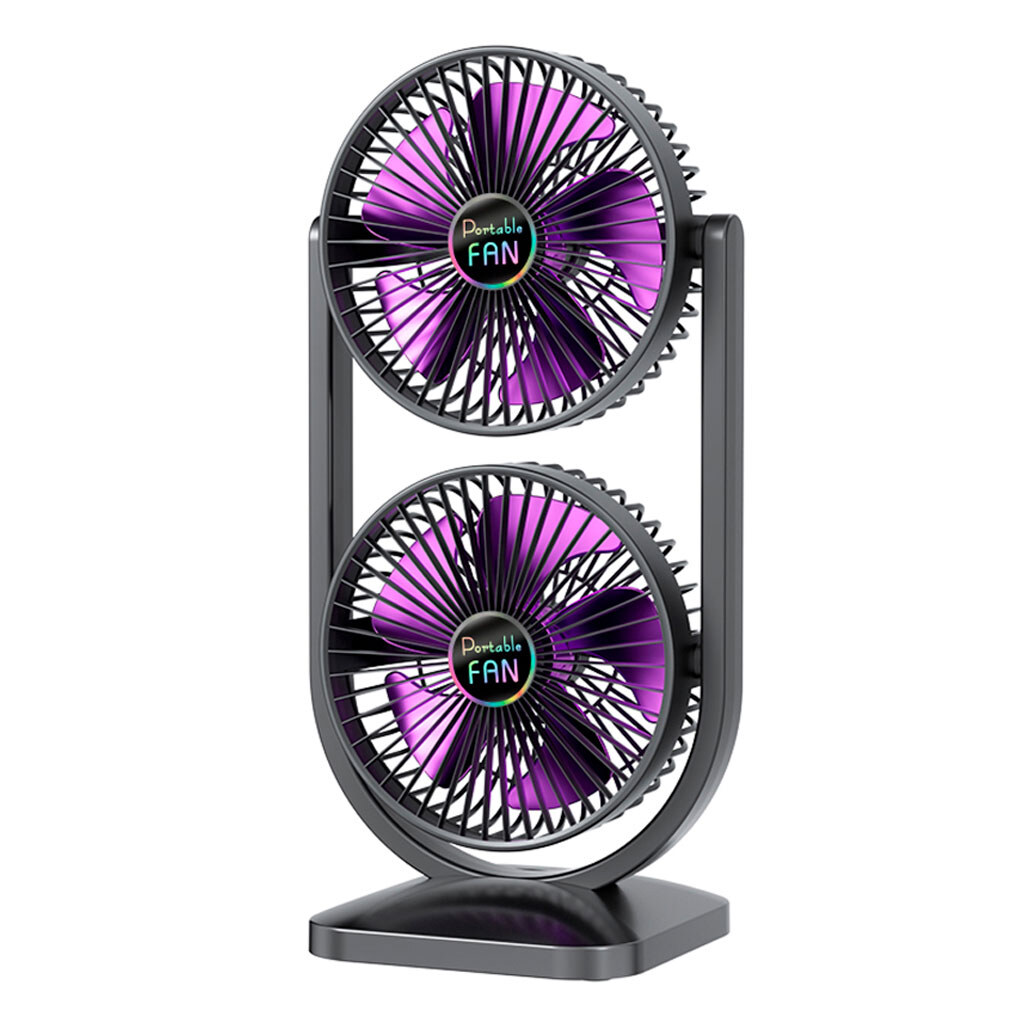 Вентилятор настольный S30 Dual-Fan, Черный - № 1 Вентилятор настольный S30 Dual-Fan, Черный - № 1