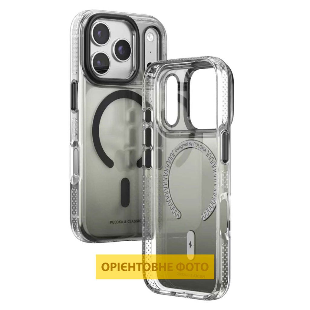 Чехол (накладка) Apple iPhone 16 Pro, Puloka Resplendent, MagSafe, Черный - № 2 Чехол (накладка) Apple iPhone 16 Pro, Puloka Resplendent, MagSafe, Черный - № 2