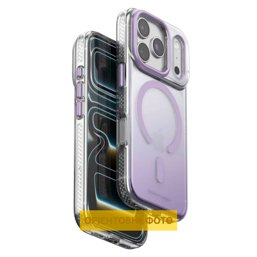 Чехол (накладка) Apple iPhone 16 Pro Max, Puloka Resplendent, MagSafe, Фиолетовый - № 1 Чехол (накладка) Apple iPhone 16 Pro Max, Puloka Resplendent, MagSafe, Фиолетовый - № 1