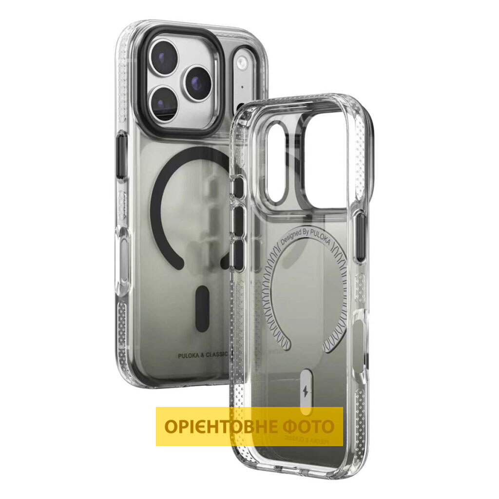 Чехол (накладка) Apple iPhone 17, Puloka Resplendent, MagSafe, Черный - № 2 Чехол (накладка) Apple iPhone 17, Puloka Resplendent, MagSafe, Черный - № 2