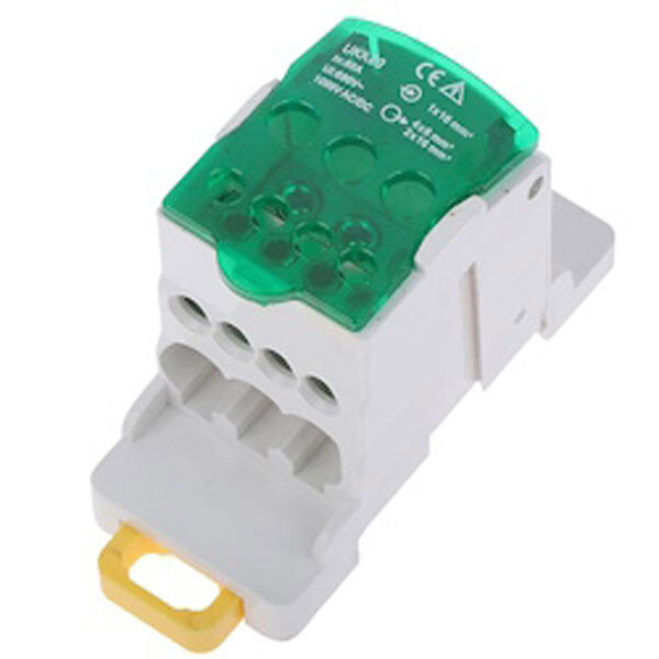 Распределительный блок UKK80A Green на DIN-рейку - № 1 Распределительный блок UKK80A Green на DIN-рейку - № 1