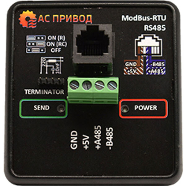 Панель ModBus RS485 - № 1 Панель ModBus RS485 - № 1