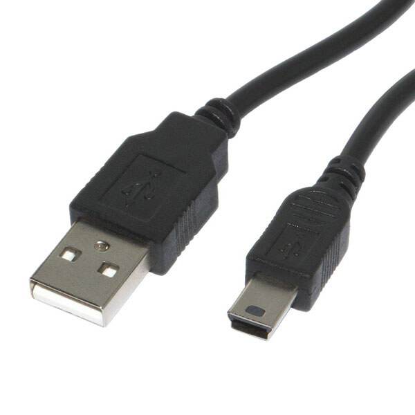 Кабель USB2.0 AM/mini-USB 1м чорний - № 2 Кабель USB2.0 AM/mini-USB 1м чорний - № 2