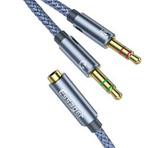 Кабель Аудио 0.25м 2x3.5/3.5mm джек штекер-гнездо - № 2 Кабель Аудио 0.25м 2x3.5/3.5mm джек штекер-гнездо - № 2