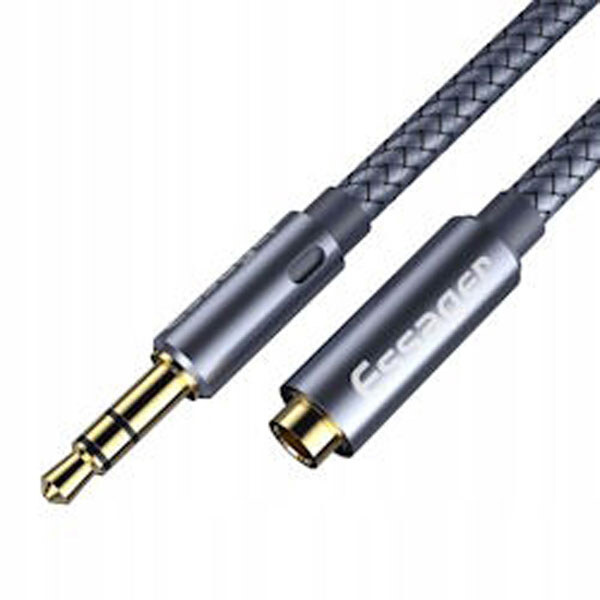 Кабель Аудіо 1м 3.5/3.5mm джек подовжувач штекер-гніздо - № 2 Кабель Аудіо 1м 3.5/3.5mm джек подовжувач штекер-гніздо - № 2