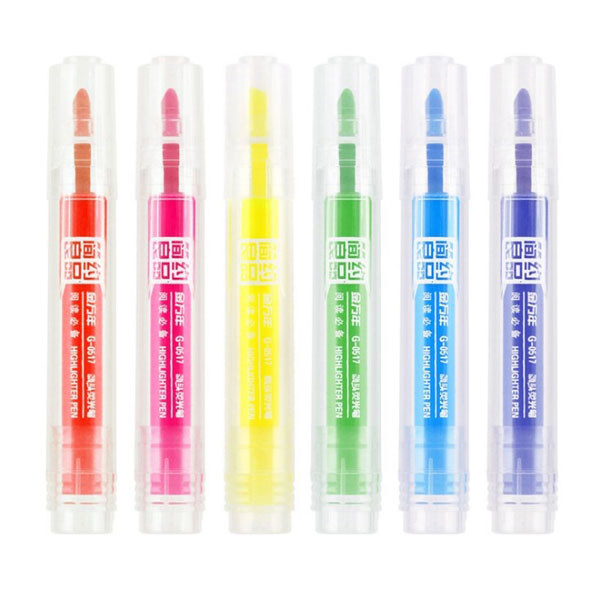 Набір маркерів для виділення тексту ( highlighter ) G-0517Т, 6 кольорів, 5мм - № 1 Набір маркерів для виділення тексту ( highlighter ) G-0517Т, 6 кольорів, 5мм - № 1