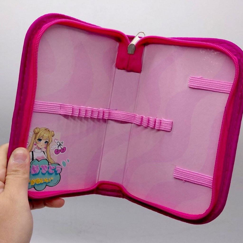 Пенал ученический на молнии "SMILE", 190x130 мм, Апельсин - № 3 Пенал ученический на молнии "SMILE", 190x130 мм, Апельсин - № 3