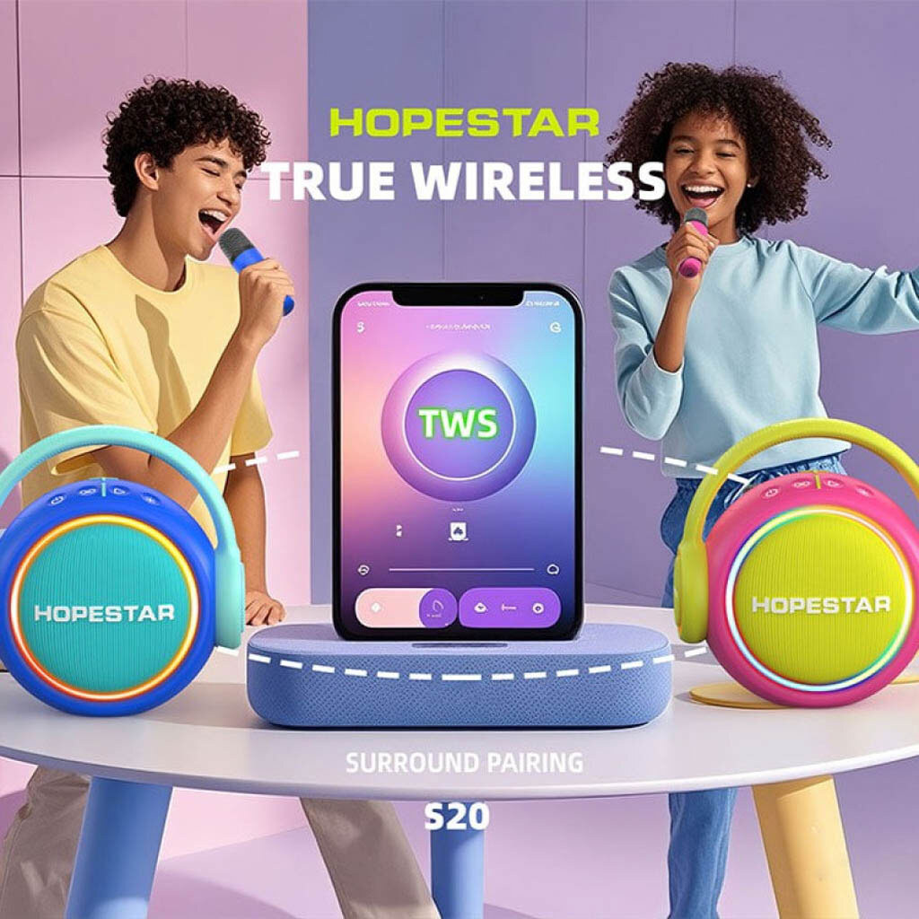 Портативная колонка Hopestar S20, Голубой - № 7 Портативная колонка Hopestar S20, Голубой - № 7