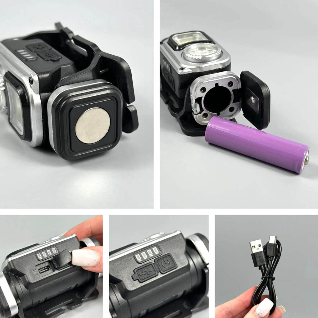 Налобный фонарь HX-T60, Черный - № 3 Налобный фонарь HX-T60, Черный - № 3
