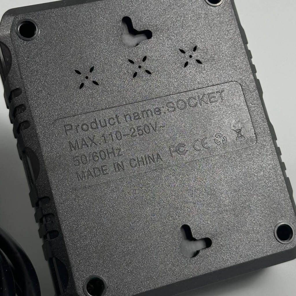 Сетевой удлинитель UA Power F13U, 2.0 м., Черный - № 5 Сетевой удлинитель UA Power F13U, 2.0 м., Черный - № 5