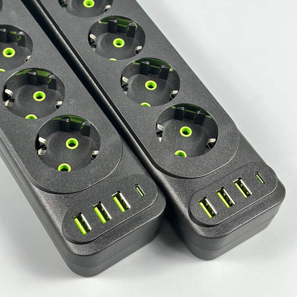 Сетевой удлинитель UA Power F25U, 4.0 м., Черный - № 3 Сетевой удлинитель UA Power F25U, 4.0 м., Черный - № 3
