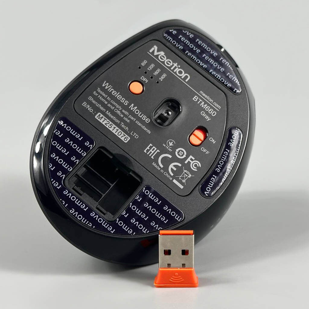 Мышь Meetion BTM660, Серый - № 3 Мышь Meetion BTM660, Серый - № 3