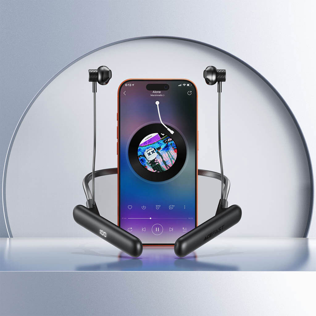 Bluetooth-гарнитура AceFast N8 Sport, Стерео, Черный - № 6 Bluetooth-гарнитура AceFast N8 Sport, Стерео, Черный - № 6