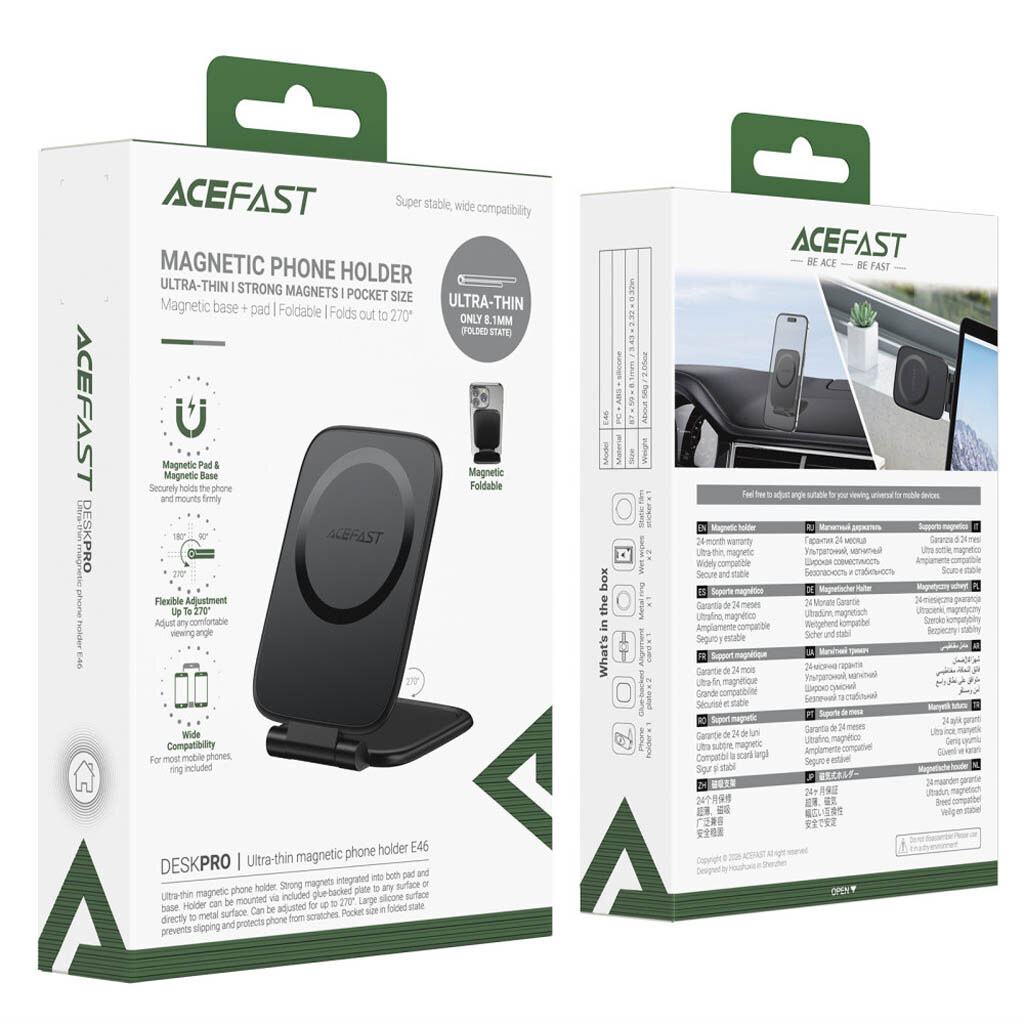 Держатель (Холдер) AceFast E46, Черный - № 7 Держатель (Холдер) AceFast E46, Черный - № 7