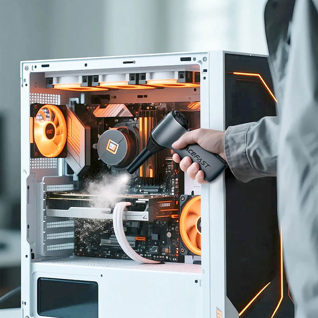 Портативный турбовентилятор AceFast YF3, Серый - № 7 Портативный турбовентилятор AceFast YF3, Серый - № 7