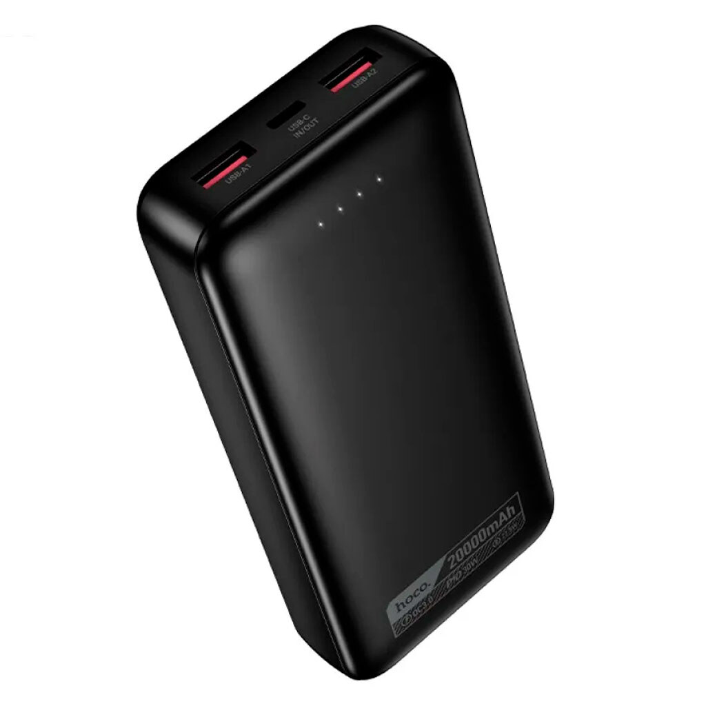 Портативная батарея (Power Bank) Hoco DB130 Tridentis, 20000 mAh, Черный - № 2 Портативная батарея (Power Bank) Hoco DB130 Tridentis, 20000 mAh, Черный - № 2