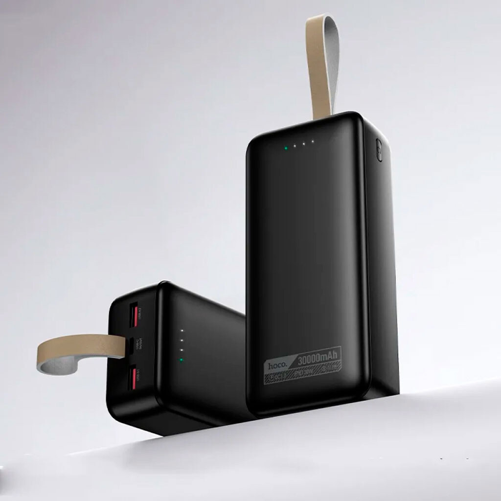 Портативная батарея (Power Bank) Hoco DB130A Tridentis, 30000 mAh, Черный - № 4 Портативная батарея (Power Bank) Hoco DB130A Tridentis, 30000 mAh, Черный - № 4