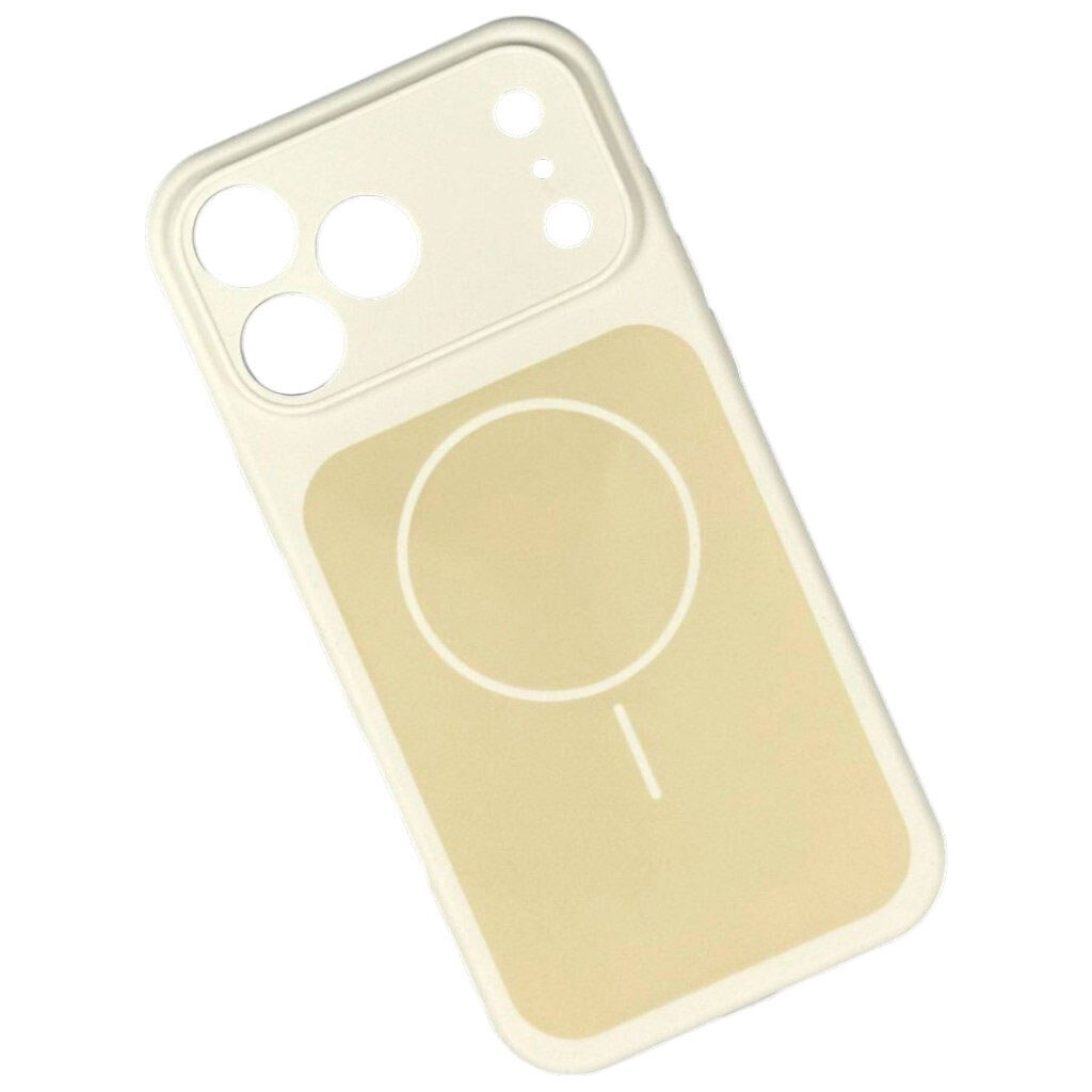 Чохол (накладка) Apple iPhone 13, Silicone Case Vision, Antique White, MagSafe, Білий - № 1 Чохол (накладка) Apple iPhone 13, Silicone Case Vision, Antique White, MagSafe, Білий - № 1