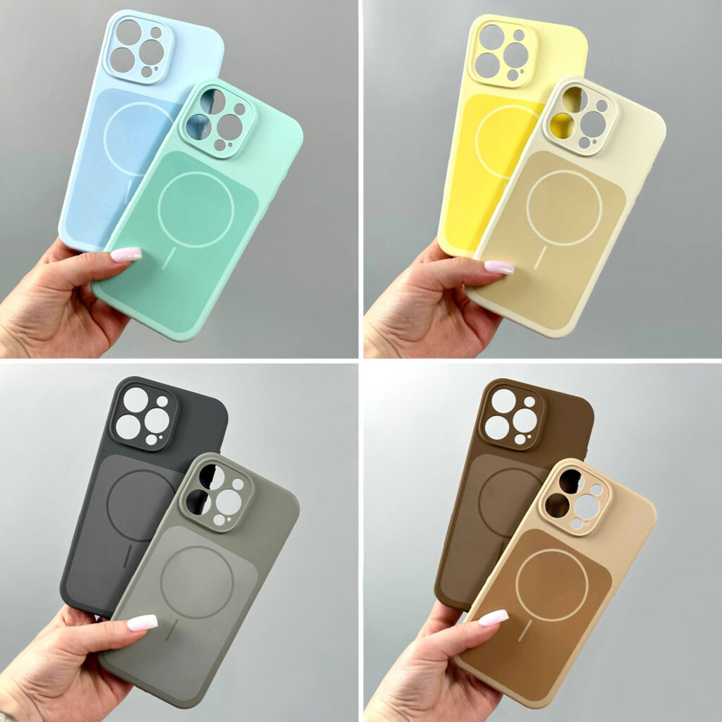 Чохол (накладка) Apple iPhone 14 Pro Max, Silicone Case Vision, Cream Yellow, MagSafe, Жовтий - № 15 Чохол (накладка) Apple iPhone 14 Pro Max, Silicone Case Vision, Cream Yellow, MagSafe, Жовтий - № 15