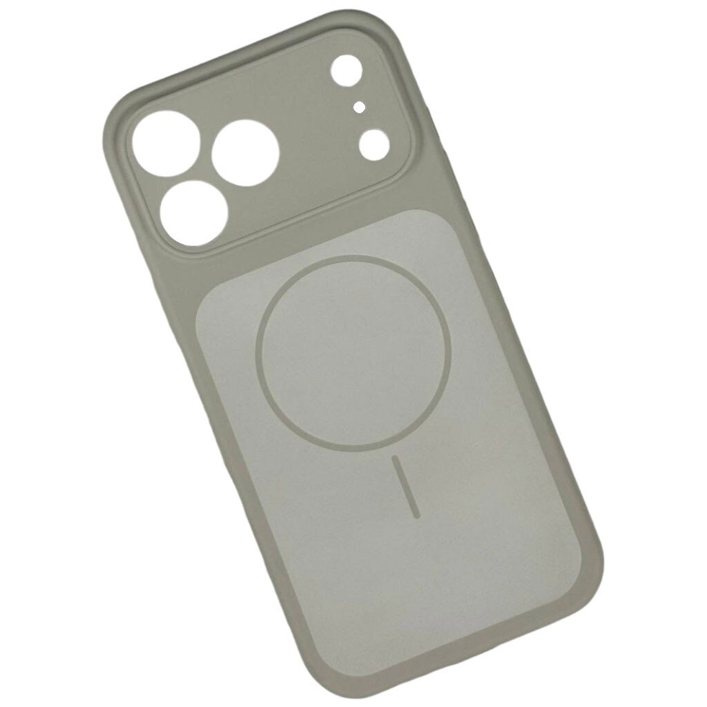 Чохол (накладка) Apple iPhone 15 Pro Max, Silicone Case Vision, Titanium Gray, MagSafe, Сірий - № 1 Чохол (накладка) Apple iPhone 15 Pro Max, Silicone Case Vision, Titanium Gray, MagSafe, Сірий - № 1