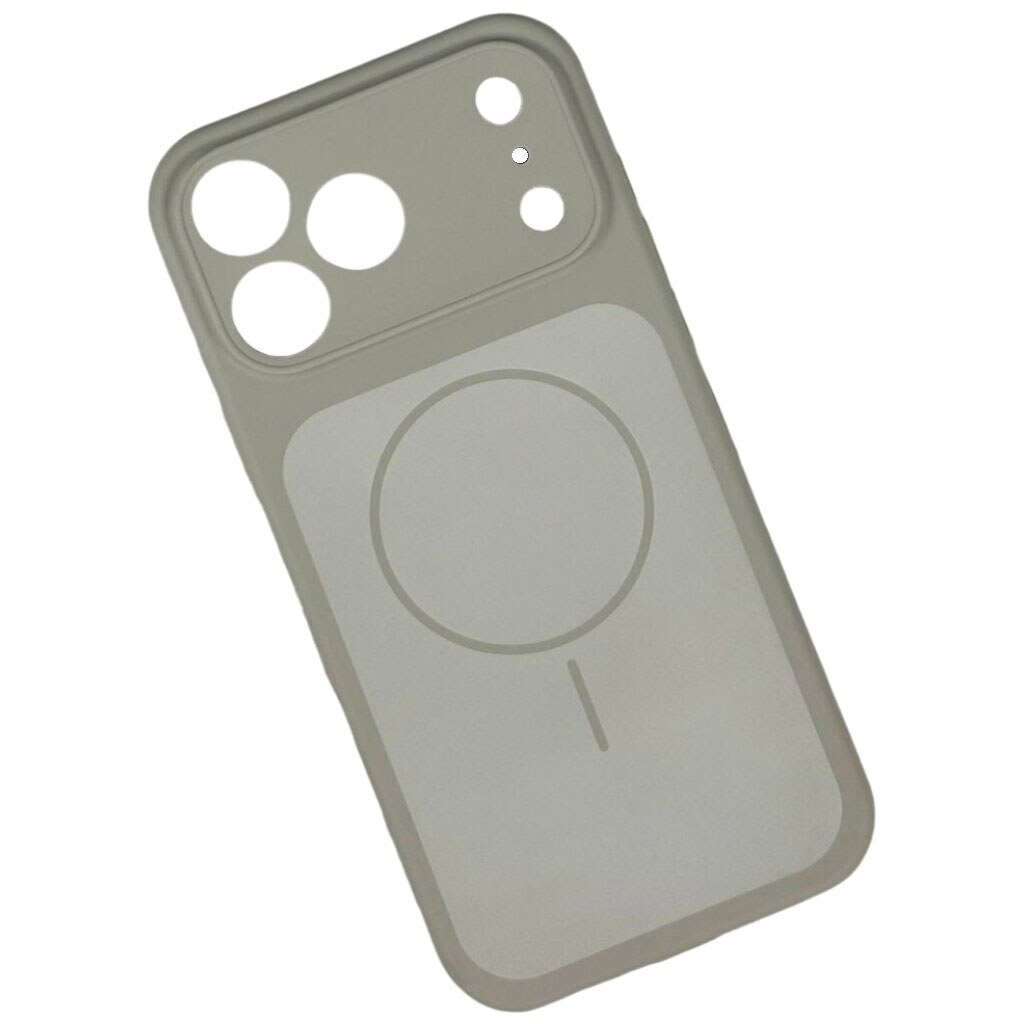 Чехол (накладка) Apple iPhone 15 Pro, Silicone Case Vision, MagSafe, Titanium Gray, Серый - № 1 Чехол (накладка) Apple iPhone 15 Pro, Silicone Case Vision, MagSafe, Titanium Gray, Серый - № 1