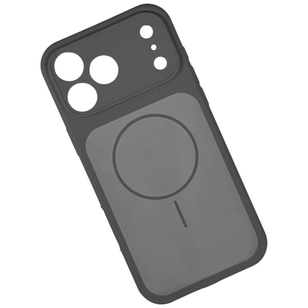 Чехол (накладка) Apple iPhone 15, Silicone Case Vision, MagSafe, Charcoal Black, Черный - № 1 Чехол (накладка) Apple iPhone 15, Silicone Case Vision, MagSafe, Charcoal Black, Черный - № 1