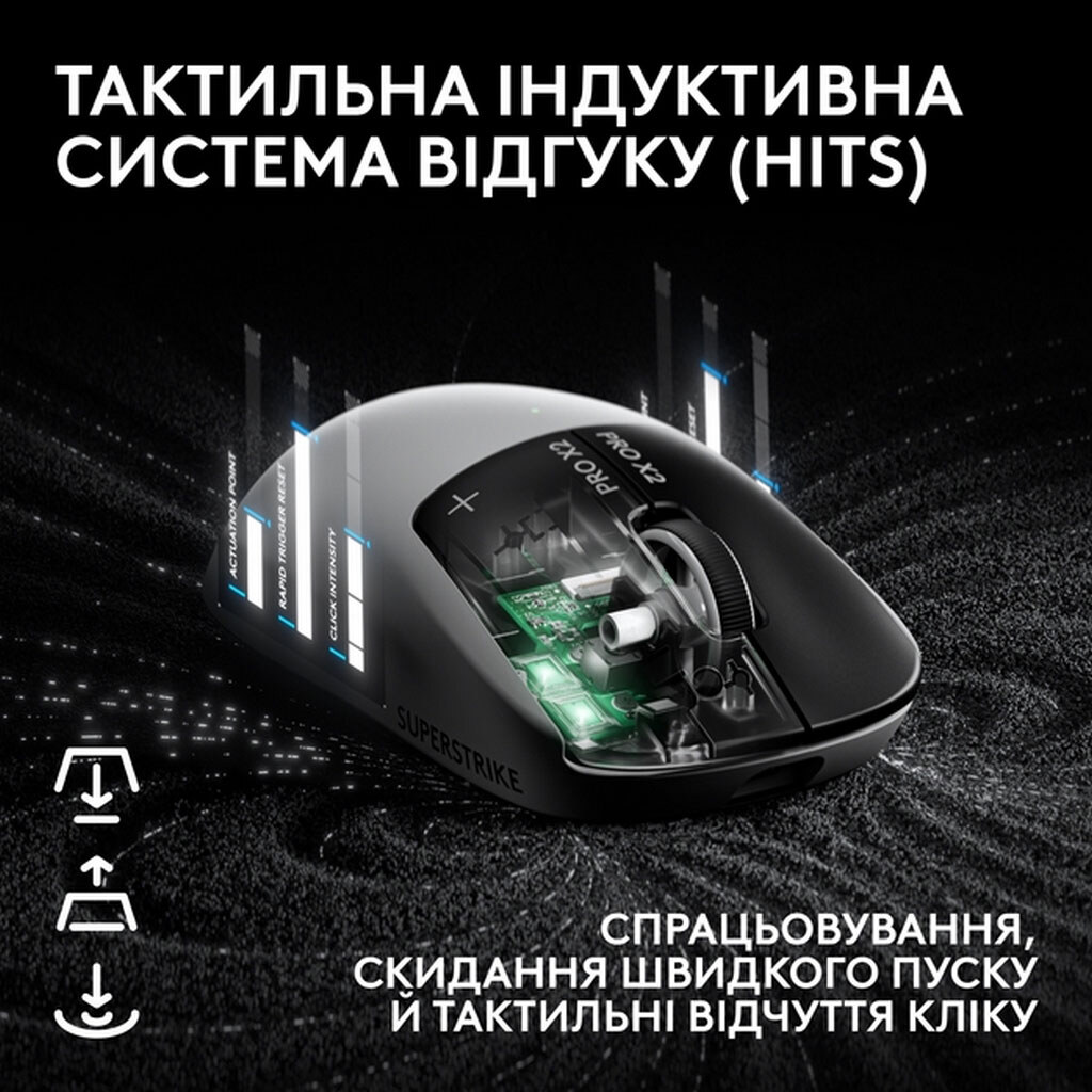 Миша Logitech G Pro X2 Superstrike, Білий - № 2 Миша Logitech G Pro X2 Superstrike, Білий - № 2