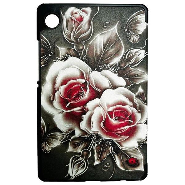 Чехол (книжка) Samsung Galaxy Tab A11, BeCover Smart, Black Rose, Рисунок - № 2 Чехол (книжка) Samsung Galaxy Tab A11, BeCover Smart, Black Rose, Рисунок - № 2