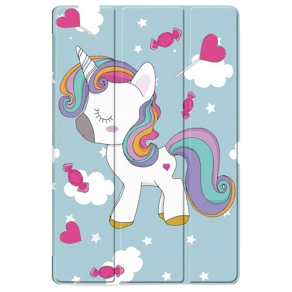 Чехол (книжка) Samsung Galaxy Tab A11, BeCover Smart, Unicorn, Рисунок - № 1 Чехол (книжка) Samsung Galaxy Tab A11, BeCover Smart, Unicorn, Рисунок - № 1