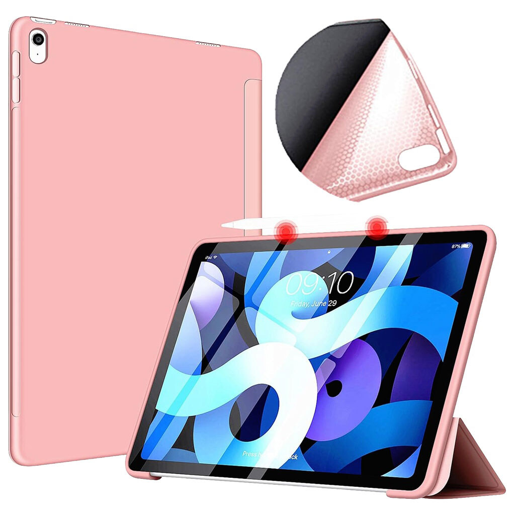 Чехол (книжка) Apple iPad Air 11 2026, BeCover Tri Fold Soft TPU, Розовый - № 2 Чехол (книжка) Apple iPad Air 11 2026, BeCover Tri Fold Soft TPU, Розовый - № 2