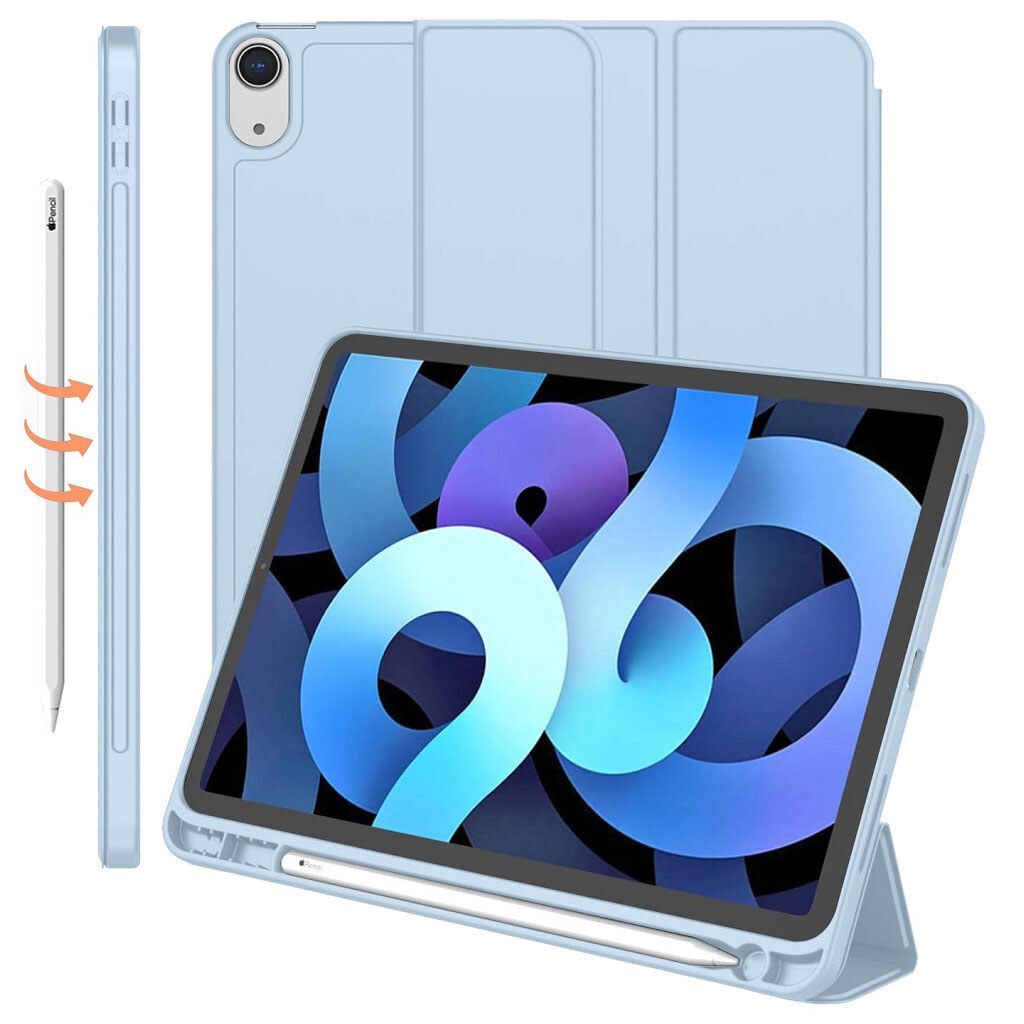 Чехол (книжка) Apple iPad Air 11 2026, BeCover Tri Fold Soft TPU, Light Blue, Голубой - № 2 Чехол (книжка) Apple iPad Air 11 2026, BeCover Tri Fold Soft TPU, Light Blue, Голубой - № 2