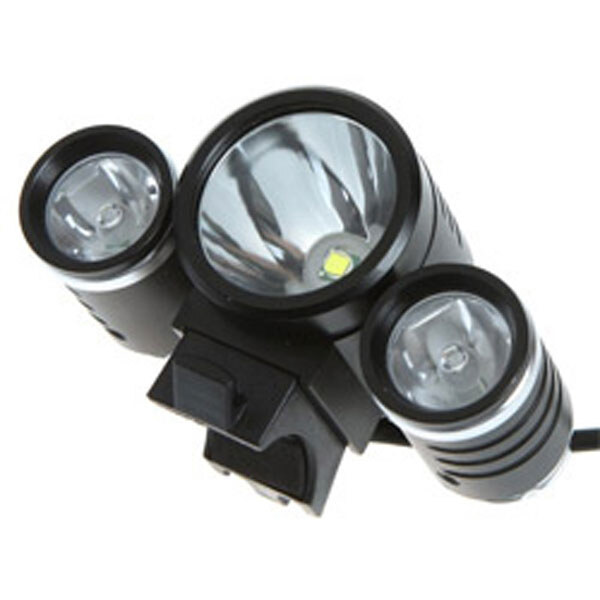 Велоліхтар BORUIT 3led XM-L T6+2r2 живлення 4х18650 - № 2 Велоліхтар BORUIT 3led XM-L T6+2r2 живлення 4х18650 - № 2
