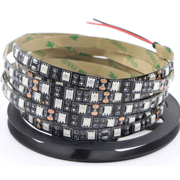 Світлодіодна стрічка SMD 5050 (60) IP24 Синій чорна основа - № 1 Світлодіодна стрічка SMD 5050 (60) IP24 Синій чорна основа - № 1