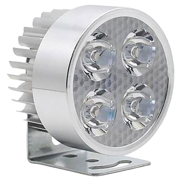 Фара для вело-мото техніка 4led 12Вт, 12-80В, лінзи, срібляста - № 1 Фара для вело-мото техніка 4led 12Вт, 12-80В, лінзи, срібляста - № 1