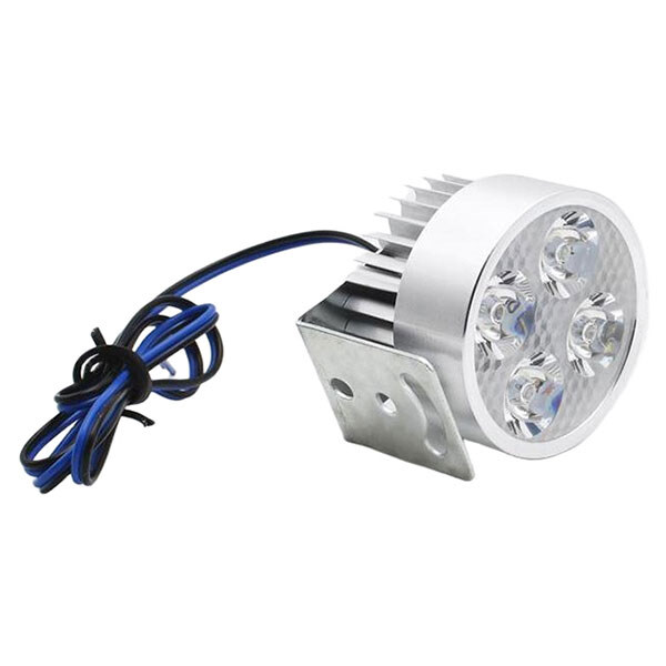 Фара для вело-мото техніка 4led 12Вт, 12-80В, лінзи, срібляста - № 2 Фара для вело-мото техніка 4led 12Вт, 12-80В, лінзи, срібляста - № 2
