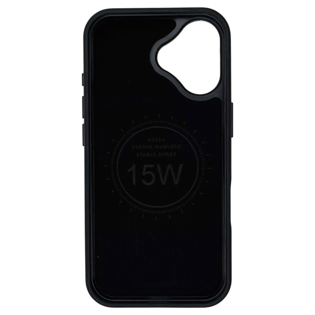 Чехол (накладка) Apple iPhone 16, Rally, MagSafe, Black-White, Черный - № 2 Чехол (накладка) Apple iPhone 16, Rally, MagSafe, Black-White, Черный - № 2