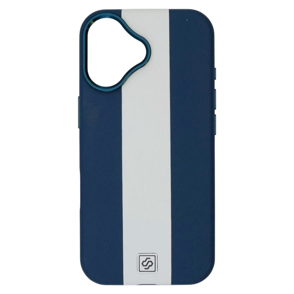 Чехол (накладка) Apple iPhone 16, Rally, MagSafe, Blue-White, Синий - № 1 Чехол (накладка) Apple iPhone 16, Rally, MagSafe, Blue-White, Синий - № 1