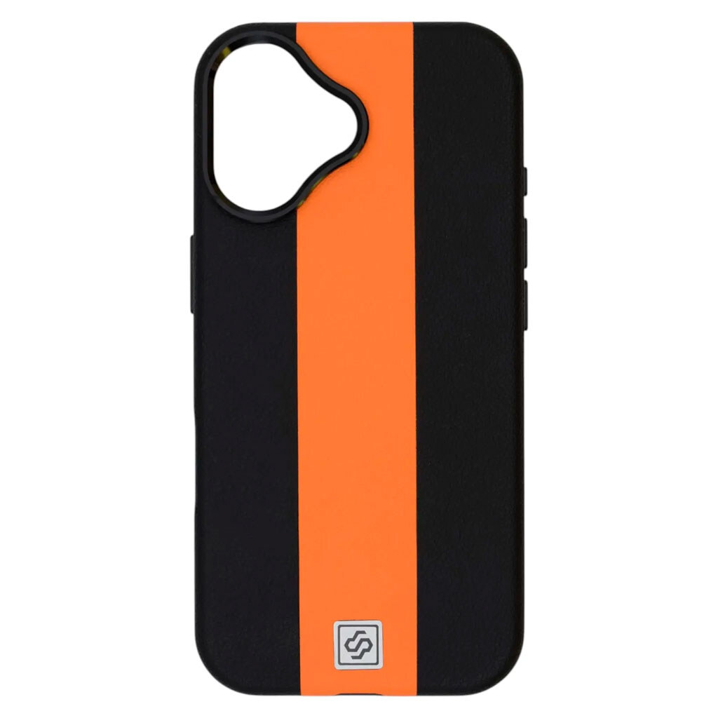 Чехол (накладка) Apple iPhone 17, Rally, MagSafe, Black-Orange, Черный - № 1 Чехол (накладка) Apple iPhone 17, Rally, MagSafe, Black-Orange, Черный - № 1