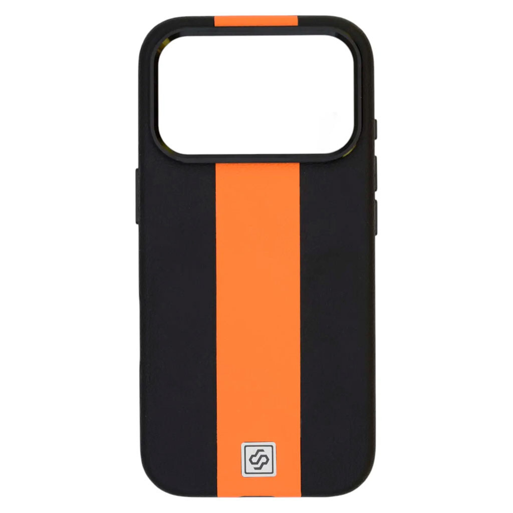 Чехол (накладка) Apple iPhone 17 Pro, Rally, MagSafe, Black-Orange, Черный - № 1 Чехол (накладка) Apple iPhone 17 Pro, Rally, MagSafe, Black-Orange, Черный - № 1