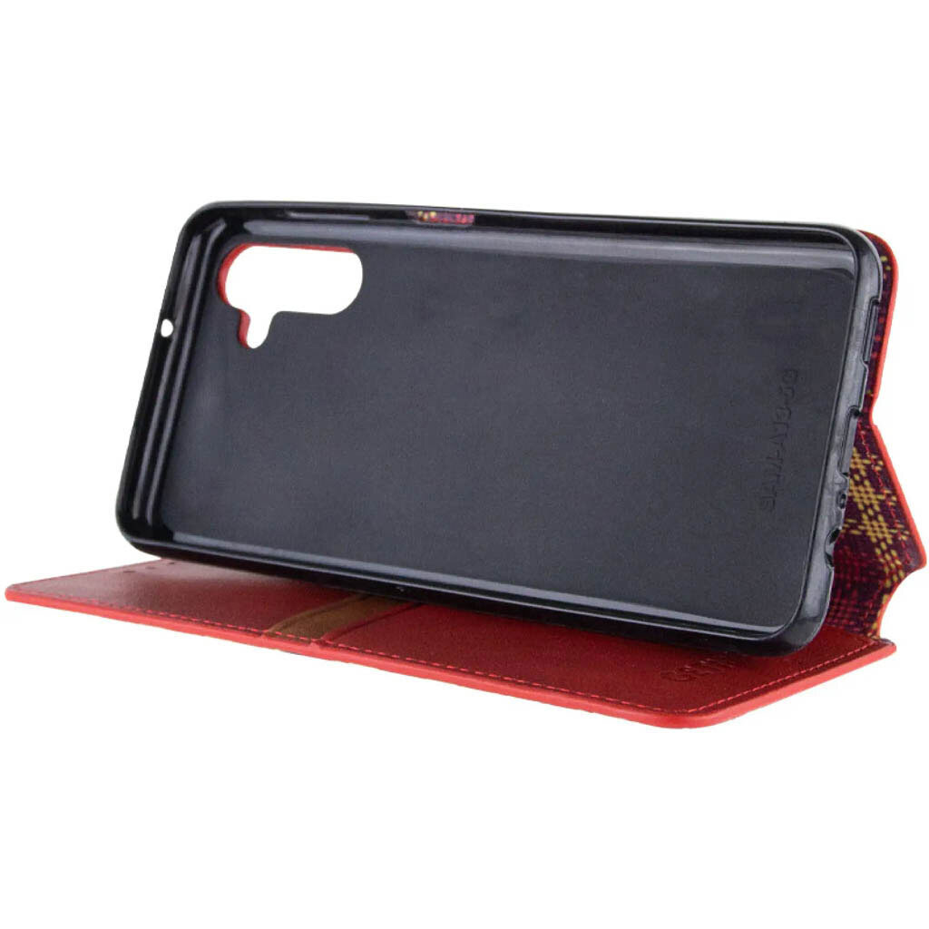 Чохол (книжка) Motorola Edge 70 Fusion / Edge 70 Fusion Plus, GETMAN Cubic, Червоний - № 5 Чохол (книжка) Motorola Edge 70 Fusion / Edge 70 Fusion Plus, GETMAN Cubic, Червоний - № 5