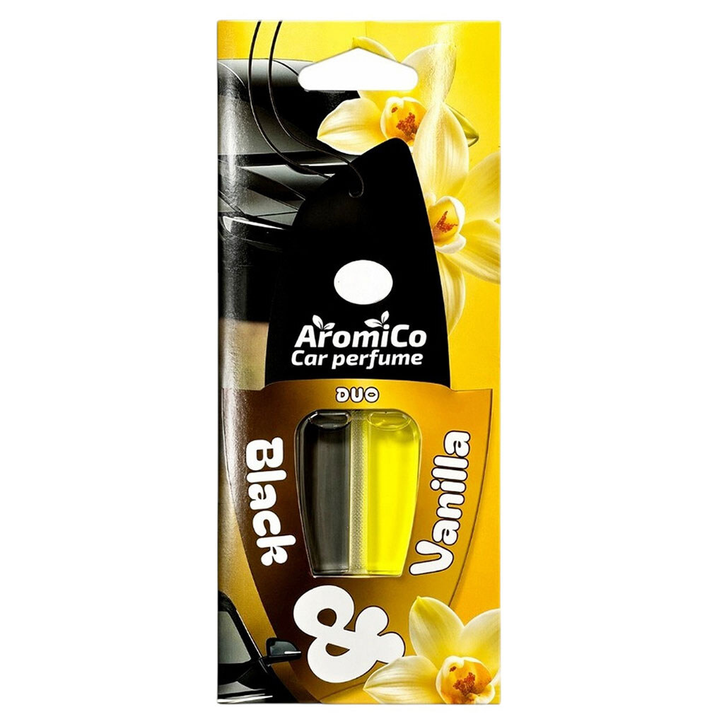 Автомобильный ароматизатор воздуха в ампулах Aromico DUO «Vanila&Black» - № 1 Автомобильный ароматизатор воздуха в ампулах Aromico DUO «Vanila&Black» - № 1