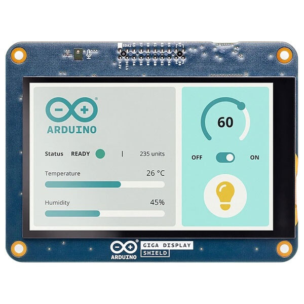 Arduino GIGA Display Shield — сенсорный TFT-дисплей для Arduino GIGA R1 WiFi - № 1 Arduino GIGA Display Shield — сенсорный TFT-дисплей для Arduino GIGA R1 WiFi - № 1