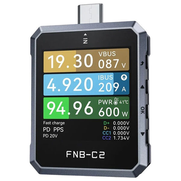 Тестер швидкого заряджання FNIRSI FNB-C2 - № 1 Тестер швидкого заряджання FNIRSI FNB-C2 - № 1