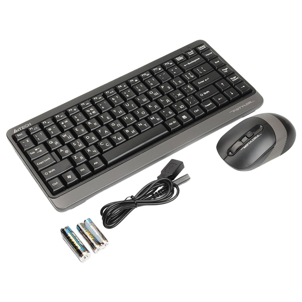 Клавиатура и мышь A4Tech FG1110, Серый - № 3 Клавиатура и мышь A4Tech FG1110, Серый - № 3