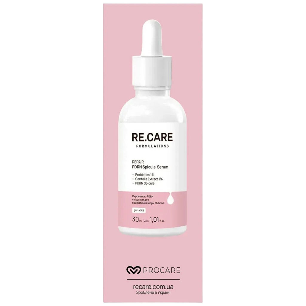 Сироватка для шкіри обличчя RE.CARE PDRN Spicule Serum, 30 мл - № 5 Сироватка для шкіри обличчя RE.CARE PDRN Spicule Serum, 30 мл - № 5