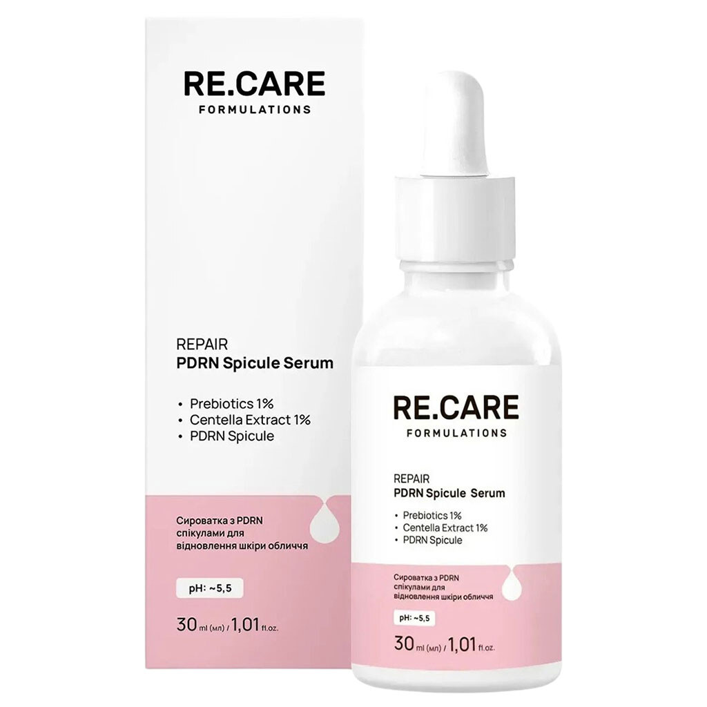 Сироватка для шкіри обличчя RE.CARE PDRN Spicule Serum, 30 мл - № 9 Сироватка для шкіри обличчя RE.CARE PDRN Spicule Serum, 30 мл - № 9