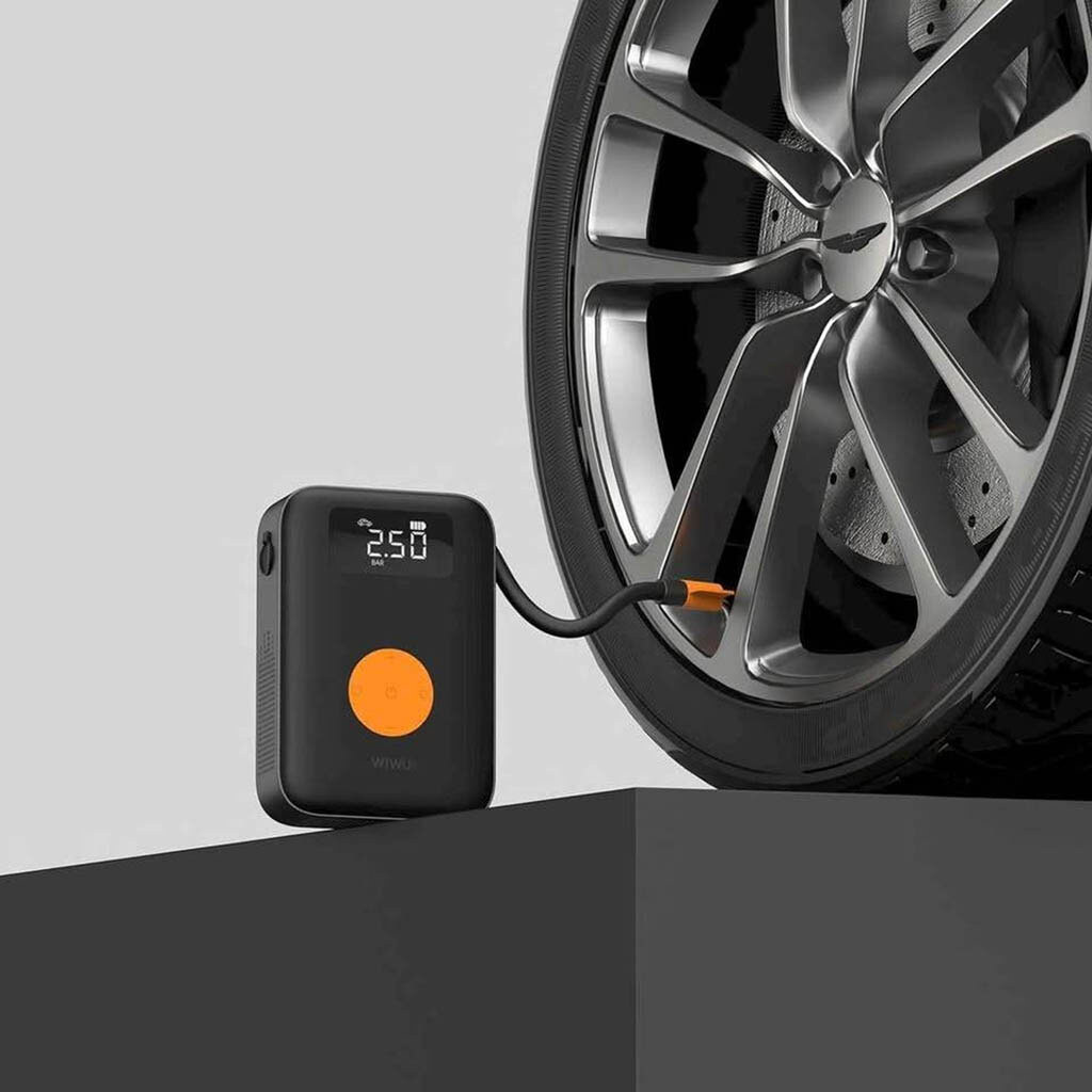 Автомобільний насос Wiwu Ai003 Cordless Tire, Чорний - № 3 Автомобільний насос Wiwu Ai003 Cordless Tire, Чорний - № 3