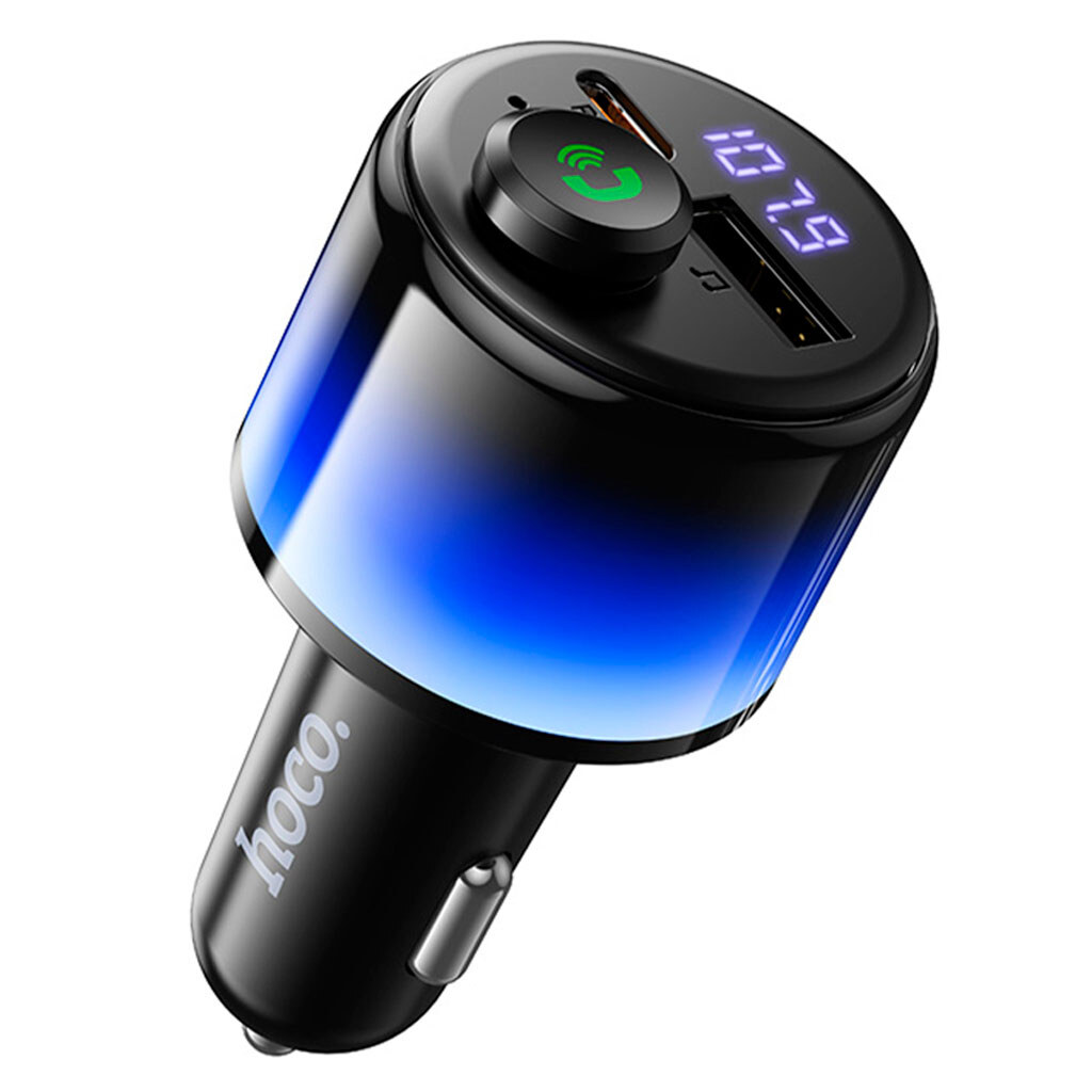 FM модулятор Hoco E166 Path, Черный - № 1 FM модулятор Hoco E166 Path, Черный - № 1